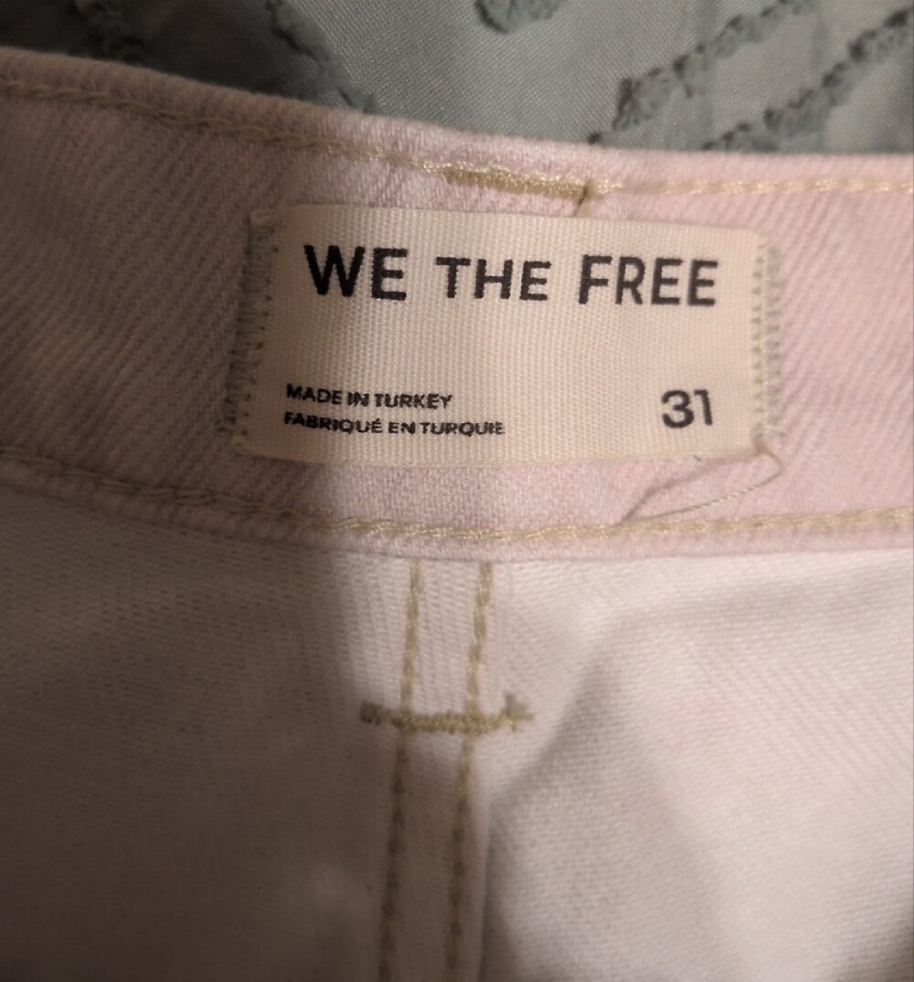 Free People Printed Straight Leg Jeans, SZ 31, NWT - Picture 6 of 10